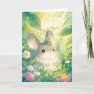 Cartão Um Chinchilla na Natureza