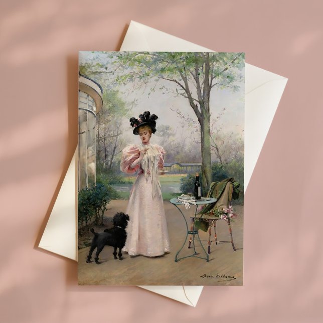 Cartão Um Companheiro Fiel | Louise Abbéma (Criador carregado)