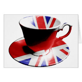 Cartão Um copo agradável do chá inglês
