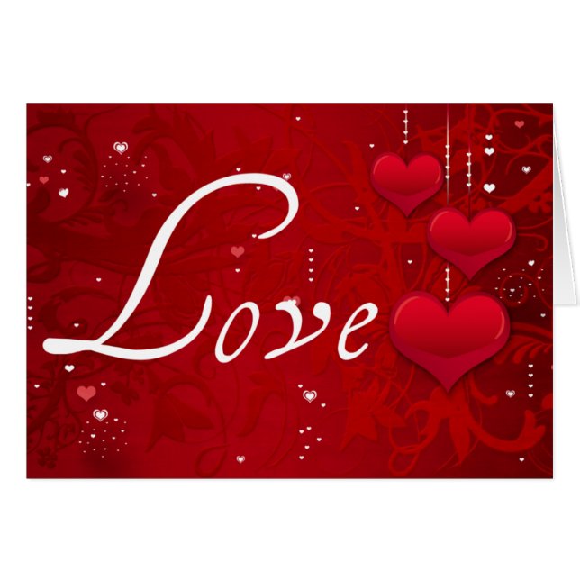 Cartão Um desejo do amor (Frente Horizontal)