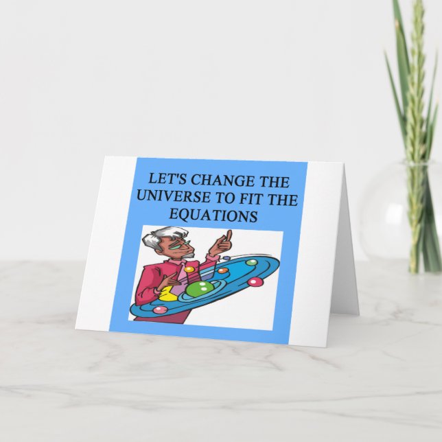 Cartão Um Design de Física do Excelente (Frente)