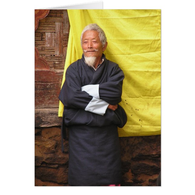 Cartão Um deve escutar a sabedoria das pessoas idosas (Frente)