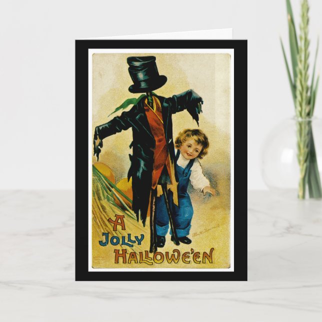 Cartão Um Dia das Bruxas (Frente)