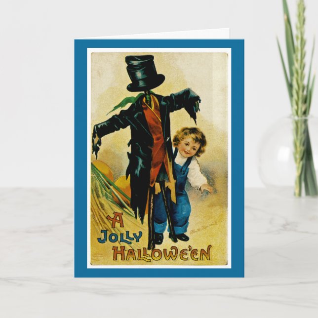 Cartão Um Dia das Bruxas de Jolly (Frente)