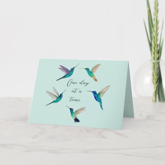 Cartão Um dia de cada vez (Frente)