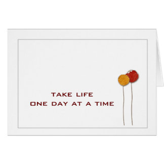 Cartão Um dia de cada vez