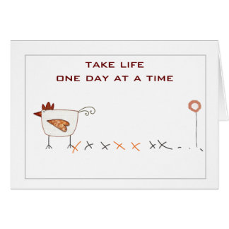 Cartão Um dia de cada vez