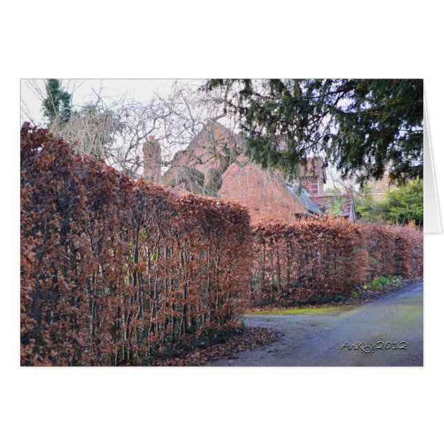 Cartão Um Dia de outono (Frente Horizontal)