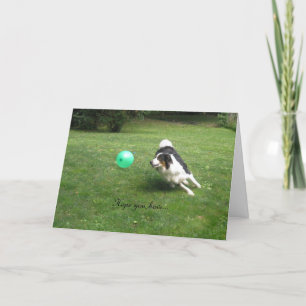 Cartão "Um Dia de Poping do Balão!"