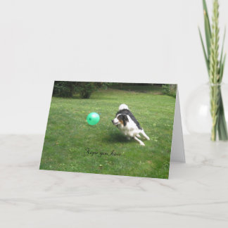 Cartão "Um Dia de Poping do Balão!"