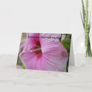 Cartão Um dia Deus explicará