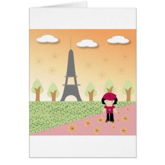Cartão Um dia em Paris