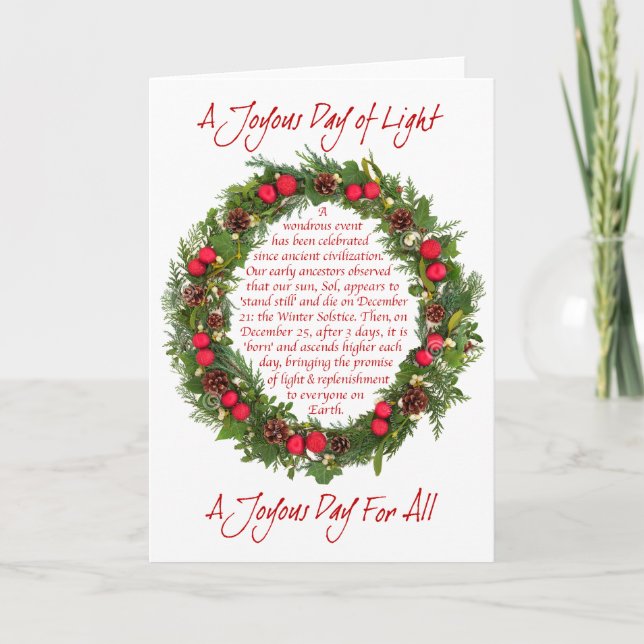 CARTÃO UM DIA JOYOSO - (Frente)