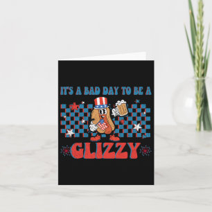 Cartão Um Dia Mau Para Ser Um Cão Quente Glizzy Engraçado