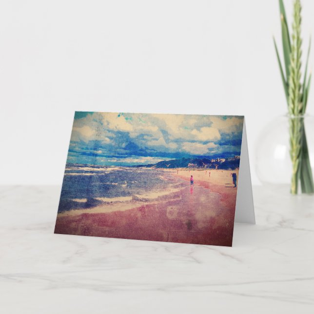 Cartão Um Dia Na Praia (Frente)