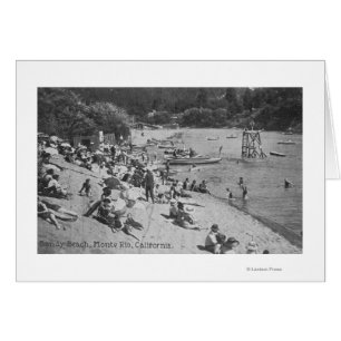 Cartão Um dia típico em Sandy Beach Monte Rio, CA