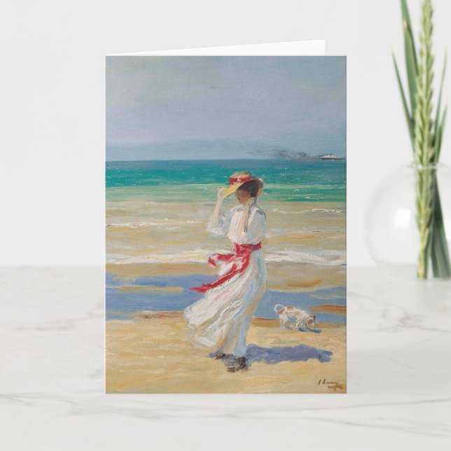 Cartão Um Dia Vento | Sir John Lavery (Frente)