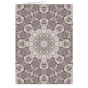 Cartão Um diagrama da mandala de Steampunk