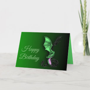 Cartão Um Dragão Verde