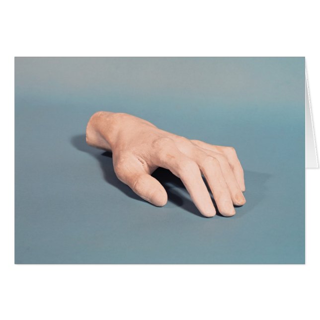 Cartão Um elenco da mão de Frederic Chopin (Frente Horizontal)