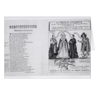 Cartão Um emblema do anticristo