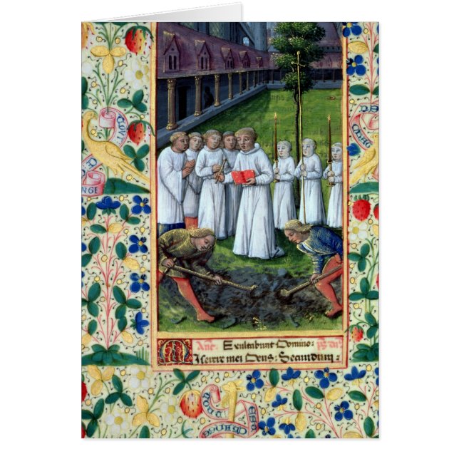 Cartão Um enterro (Frente)