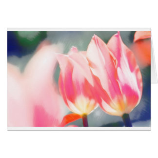 Cartão Um esboço do duo do Tulipa