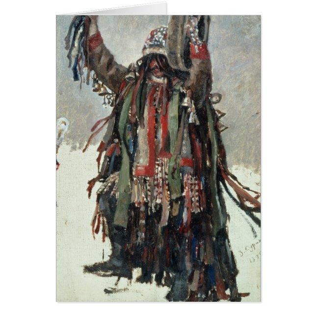 Cartão Um esboço do Shaman para Yermak (Frente)
