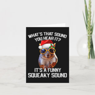 Cartão Um Esquilo De Natal De Squeaky Squeaky