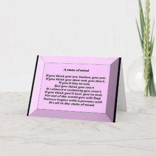 Cartão Um Estado de espírito