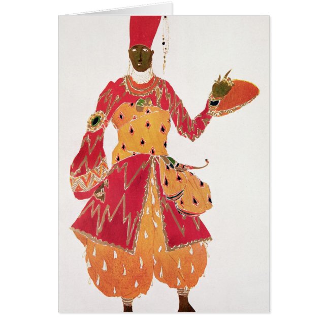 Cartão Um Eunuch, do balé 'Scheherazade (Frente)