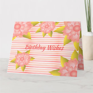 Cartão Um Feliz Aniversário Ou Personalizar Para Qualquer