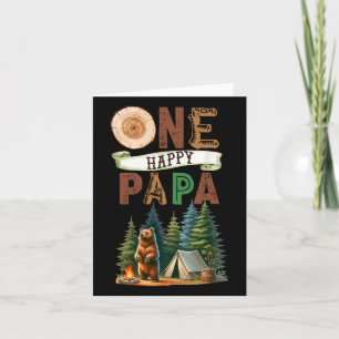 Cartão Um Feliz Papá Camper Primeiro Aniversário A Acampa