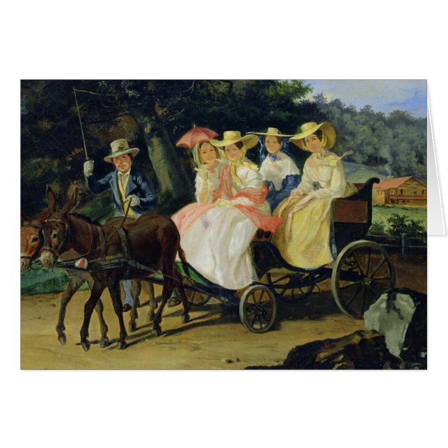 Cartão Um funcionamento, 1845-46 (Frente Horizontal)