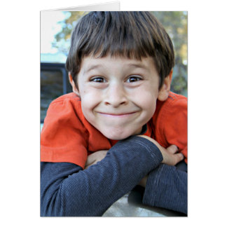 Cartão Um garoto flertando carta