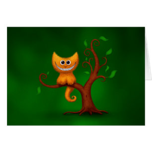Cartão Um gatinho de Cheshire