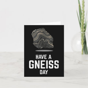 Cartão Um Geólogo Geólogo Terra Granito Teto Gneiss Day