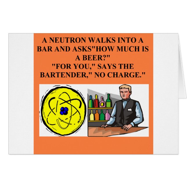 Cartão Um grande design da física (Frente Horizontal)