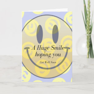 Cartão Um Grande Sorriso Sai Bem Em Breve Personalizar Gr