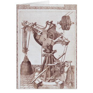 Cartão Um guindaste