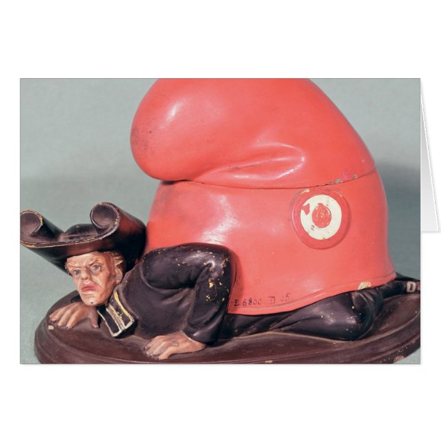 Cartão Um inkwell ou um pote do tabaco (Frente Horizontal)