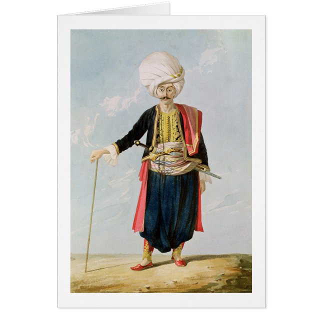 Cartão Um Janissary, c.1823 (Frente)