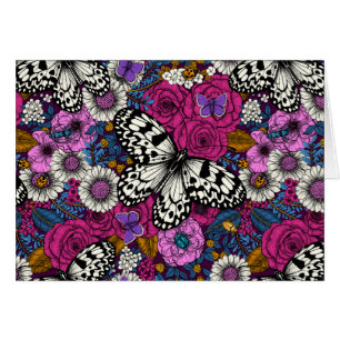 Cartão Um jardim II colorido