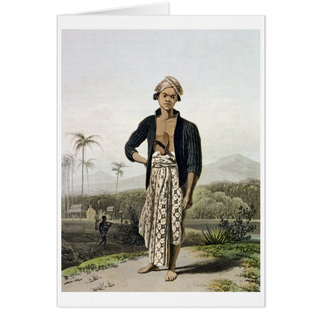 Cartão Um Javan da classe mais baixa, chapeia 2 do Vol. (Frente)