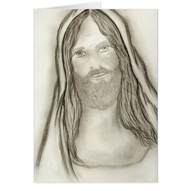 Cartão Um Jesus solene (Frente)