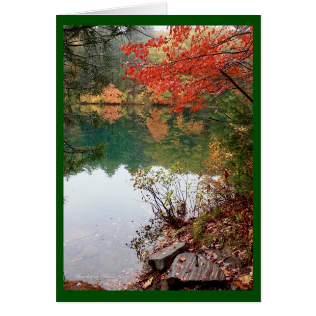 Cartão Um lago é o olho da Terra (Frente)