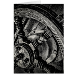 Cartão Um leme dos barcos