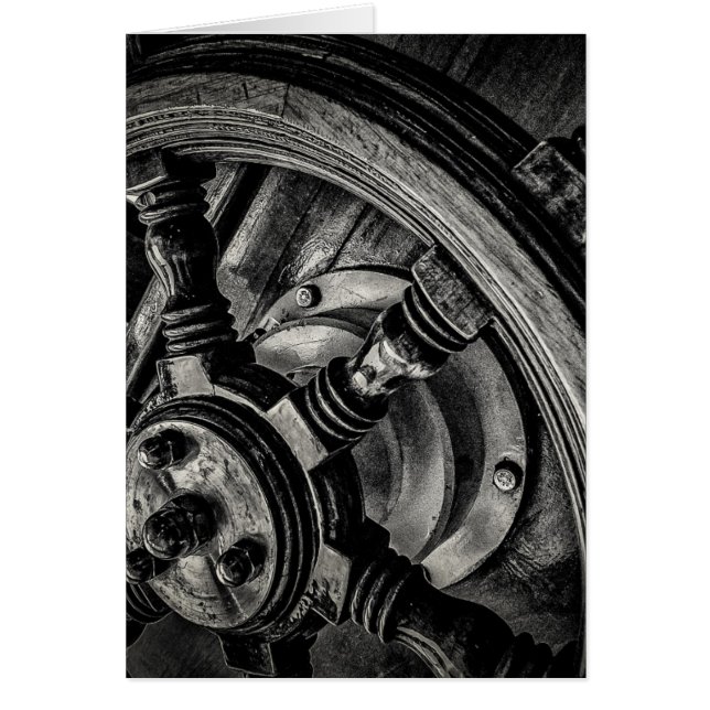 Cartão Um leme dos barcos (Frente)