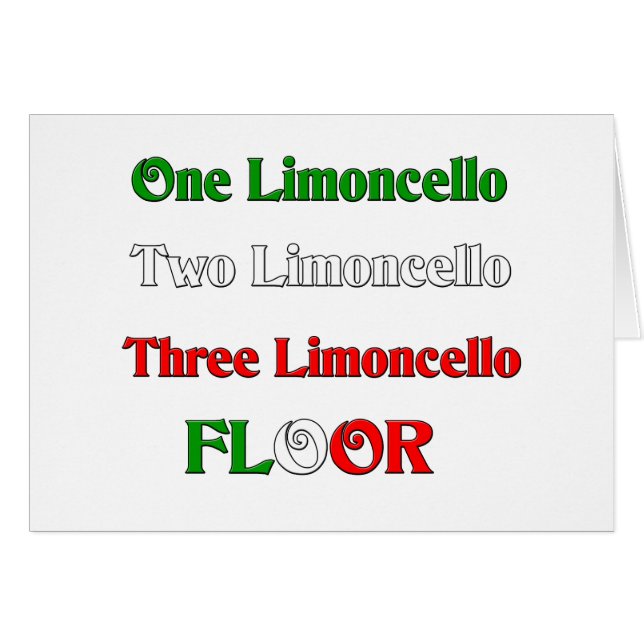Cartão Um Limoncello (Frente Horizontal)