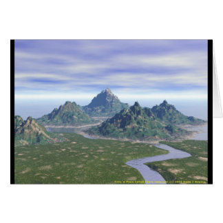 Cartão Um lugar chamou Paz